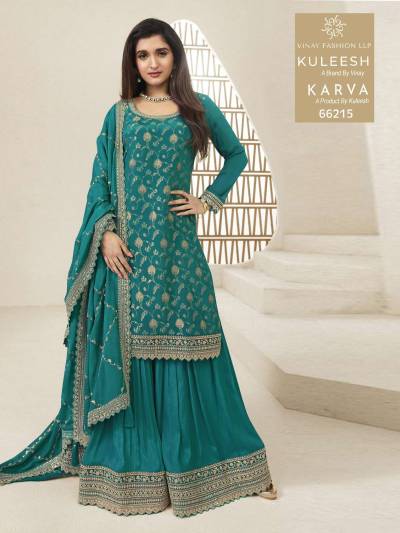 VIN KARVA BY VINAY FAISHON DESIGNER CHINON SALWAR SUIT WHOLESALER IN INDIA